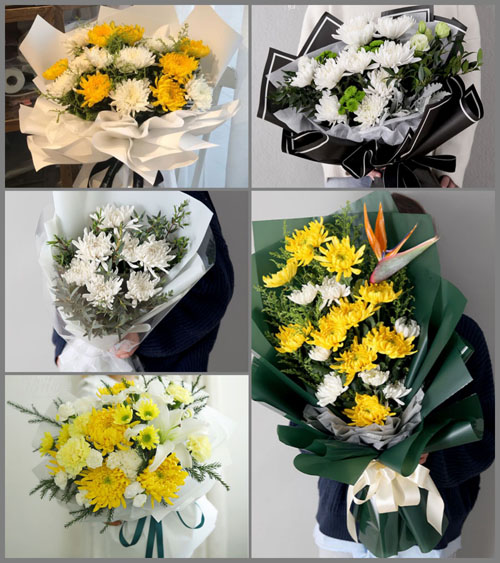 浙江省绍兴诸暨市浣东街道章金新村白事花束代送